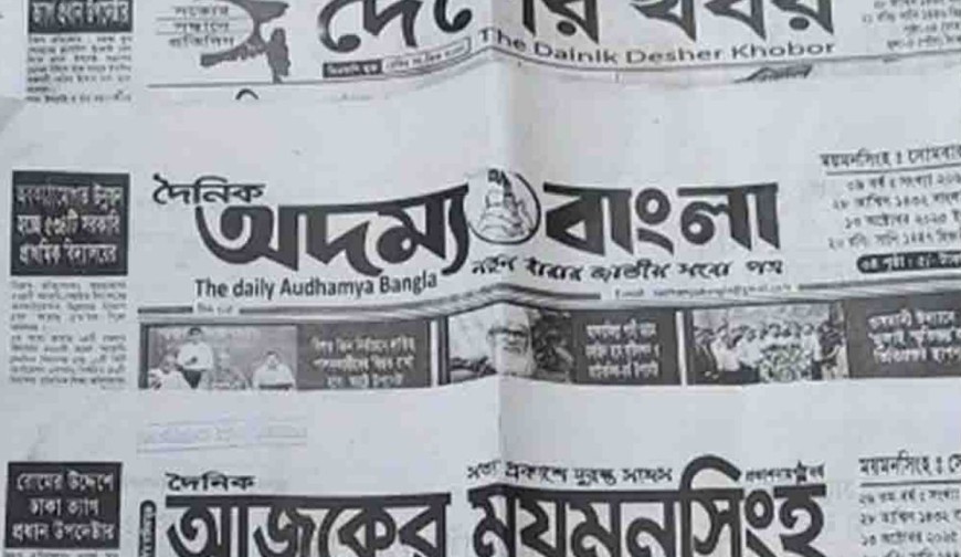 ময়মনসিংহ থেকে প্রকাশিত ১১ পত্রিকার নিবন্ধন বাতিল